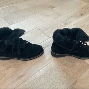 Blondo Kids Black Fur-Lined Boots